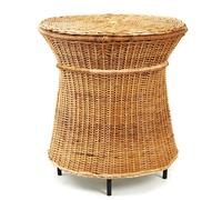Caribe Natural Tall Side Table Table d'appoint extérieure ames Matériau naturel brut / Noir - 4260663852514