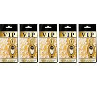 Caribi VIP-150 Lot de 5 désodorisants pour voiture, durables à suspendre pour voiture, maison et bureau - Parfum premium inspiré du designer