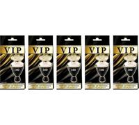 Caribi VIP-160 Lot de 5 désodorisants pour voiture, longue durée à suspendre, pour voiture, maison et bureau, parfum inspiré du designer