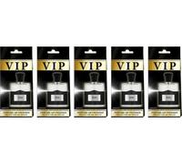 Caribi VIP-500 Lot de 5 désodorisants pour voiture, longue durée à suspendre pour voiture, maison et bureau - Parfum premium inspiré du designer