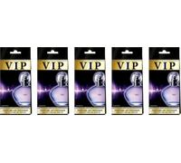 Caribi VIP 503 Lot de 5 désodorisants pour voiture, longue durée à suspendre pour voiture, maison et bureau - Parfum premium inspiré du designer
