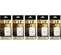 Caribi VIP 750 Lot de 5 désodorisants pour voiture, longue durée à suspendre pour voiture, maison et bureau - Parfum premium inspiré du designer