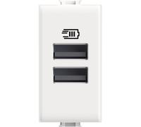 Caricatore USB con due porte tipo A 15W 1 modulo Bticino AM4191AA