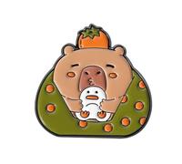 Caricature Cartoon Capybaras Badges Uniques À Collectionner Pin De Revers Adormage Pour Sacs À Collectionner Des Cadeaux Unisexes Broche Épingles