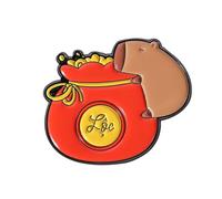 Caricature Cartoon Capybaras Badges Uniques À Collectionner Pin De Revers Adormage Pour Sacs À Collectionner Des Cadeaux Unisexes Broche Épingles