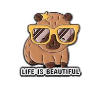 Caricature Cartoon Capybaras Badges Uniques À Collectionner Pin De Revers Adormage Pour Sacs À Collectionner Des Cadeaux Unisexes Broche Épingles