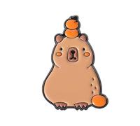 Caricature Cartoon Capybaras Badges Uniques À Collectionner Pin De Revers Adormage Pour Sacs À Collectionner Des Cadeaux Unisexes Broche Épingles