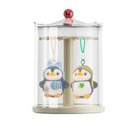 Carie d'affichage de s - Figures transparentes vitrine | Étuis à s fermées rotatives à l'épreuve des poussières pour chambre à coucher, salle de bain, décoration intérieure, magasin de dét