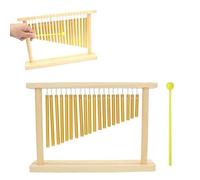 Carillon à 20 sons - Instrument de percussion musical - Arbre à vent avec marteau - 20 bars - Carillon à vent métallique - Carillon éolien - Cloche à vent pour méditation musicale - Yoga - Instrument