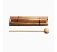 Carillon à énergie en cristal - Base en bois et barre de cristal transparente, instrument de percussion à main for la méditation, la guérison par le son, le yoga et les salles de classe(F Note)