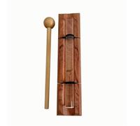 Carillon à énergie en cristal - Base en palissandre et barre de cristal transparente, instrument à vent manuel for la méditation, la guérison par le son, le yoga et les salles de classe(B Note)