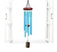 Carillon À Vent Aluminium pour Extérieur 66 Cm - Ambiance Zen Tube Aluminium | Décoration Métal Rétro pour Jardin Balcon Véranda Patio