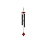 Carillon à vent carillon éolien pour extérieur en aluminium 1042 mm noir