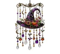 Carillon à Vent Colibri d'halloween - Attrape- | Vitrail Acrylique 2D