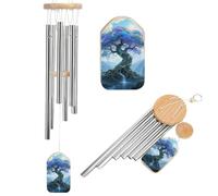Carillon à vent commémoratif arbre de vie pour l'extérieur 52,1 cm carillon éolien pour la perte d'une mère ou d'un père bien-aimé, décoration de terrasse, jardin, porche, cadeau de condoléances pour
