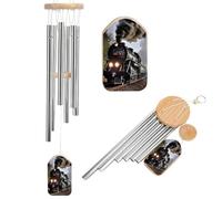 Carillon à vent commémoratif train à vapeur pour l'extérieur 52,1 cm carillon éolien pour la perte d'une mère ou d'un père bien-aimé, décoration de terrasse, jardin, porche, cadeau de condoléances