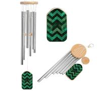 Carillon à vent commémoratif vert émeraude pour l'extérieur ton profond 6 tubes en aluminium carillon éolien de condoléances pour la perte d'une mère bien-aimée, d'un père, cadeaux funéraires de deuil