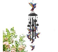 Carillon À Vent - Décoration Décorative De Carillon À Vent en Métal Portable,Décoration Colibri pour Femmes - pour Porche Cour Jardin Pelouse Foyer Maison Porte Fenêtre