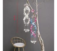 Carillon à vent double dragon en coquillage blanc - Coquillages naturels - Chance avec style - Tons mélodiques apaisants pour la Méditerranée - Décoration de jardin élégante