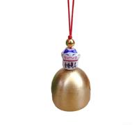 Carillon à vent en cuivre pur pour chat porte-bonheur 2,8 cm Doré (A)