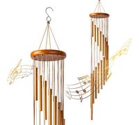 Carillon à Vent Extérieur, 90cm Carillon Éolien avec 18 Tube en Alliage D'aluminium,36" Carillon de Vent Carillon Mobile à Vent Exterieur Eolienne Décoration Jardin Maison Porche Patio Cour Balcon