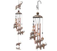 Carillon a Vent Exterieur, koshi Carillon, Carillon Metal, carillons décoratifs d'extérieur, carillons de Jardin, Carillon de sorcière, Decoration Jardin Exterieur, Cadeau Maman - Éléphant