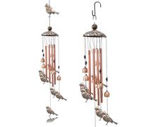 Carillon a Vent Exterieur, koshi Carillon, Carillon Metal, carillons décoratifs d'extérieur, Cloche de sorcieres, Deco Exterieur Jardin, Cloche sorciere Protection, Cadeau Maman - Petit Oiseau