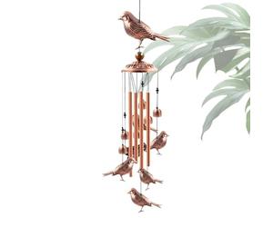 Carillon à vent mobile avec crochets en S - Décoration de jardin - Décoration à suspendre pour jardin, terrasse, arrière-cour