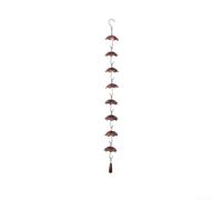 Carillon à Vent Parapluie en Fer pour chaîne de Pluie Carillon | Design parapluie unique, mÃ©lodie douce au vent, guide l'eau de pluie, fer , pour dÃ©cor extÃ©rieur