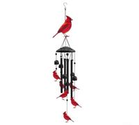 Carillon à vent pour décoration musicale en plein air avec motif oiseau pour créer un son d'ambiance paisible dans le jardin