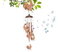 Carillon à Vent pour Extérieur | Décoration de Jardin Suspendable, Carillon Rétro à Pendentif | éolien en métal représentant un poulet - pour Extérieur Jardin Terrasse Balcon Patio Entrée All