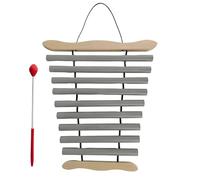 Carillon argenté à 9 notes, barre sonore en métal avec mailloche, instrument Orff pour l’éducation musicale, yoga, détente et ambiance sonore, percussion à main pour classe, studio et maison