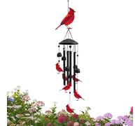 Carillon Cardinal - Décoration Commémorative,Carillon À Vent De Jardin | pour La Perte De Maman Papa Enfant Grand-Parent Extérieur Jardin Patio Cour Appartement