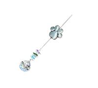 Carillon commémoratif en cristal pour spectacle de lumière rayonnante symbolisant l'esprit des animaux domestiques, attrape-soleil