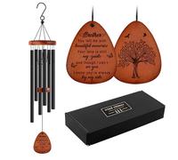 Carillon commémoratif pour la perte de frère, 66 cm, cadeaux de condoléances pour la perte du frère, décoration d'intérieur, jardin, tons mélodiques apaisants