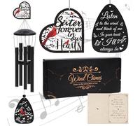 Carillon commémoratif pour la perte d'une sœur - Carillon éolien commémoratif pour la perte d'une sœur bien-aimée - Cadeau de condoléances pour deuil - Cadeau de condoléances pour un médecin en plein