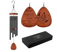 Carillon commémoratif pour perte de femme, 66 cm, cadeaux de condoléances pour perte de femme, décoration d'intérieur, jardin, tons mélodiques apaisants