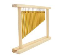 Carillon de barre de table, instrument de percussion de carillon à une rangée de cloches de 20 tons avec tuyau solide et bâton de support en bois cadeau de musique éducatif pour enfants
