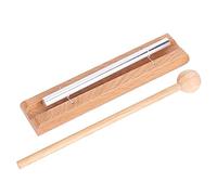 Carillon de Méditation, Carillon à Main Solo Carillon de Méditation en Bois Cloche Instrument de Percussion Solo Cloche à Main pour Professeur pour la Prière, Le Yoga, la Salle de Classe