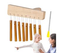 Carillon de méditation, carillons à main | Horloge de 8 tonnes avec knock stick | Accessoires de méditation, attention pour salle de classe, instruments de poignée de main pour débutants