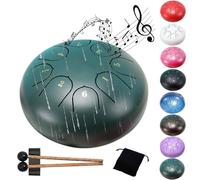 Carillon de pluie - Tambour de pluie pour jardin extérieur, 8 notes 15,2 cm, tambour chakra pour la pluie, tambour à langue en acier, instrument de musique extérieur, profitez de la symphonie de la
