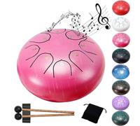 Carillon de pluie - Tambour de pluie pour jardin extérieur, 8 notes 15,2 cm, tambour chakra pour la pluie, tambour à langue en acier, instrument de musique extérieur, profitez de la symphonie de la