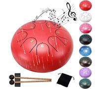 Carillon de pluie - Tambour de pluie pour jardin extérieur, 8 notes 15,2 cm, tambour chakra pour la pluie, tambour à langue en acier, instrument de musique extérieur, profitez de la symphonie de la