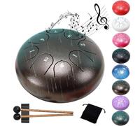 Carillon de pluie - Tambour de pluie pour jardin extérieur, 8 notes et 15,2 cm, tambour chakra pour la pluie, tambour à langue en acier, instrument de musique extérieur, profitez de la symphonie de la