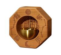 Carillon de porte magnétique - Sonnette de porte - Sonnette de porte en bois - Sonnette de porte Baguaa - Sonnette de porte de vitrine - Cloche de propriétaire de magasin - Ornements de porte d'entrée