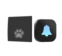 Carillon De Porte Pour Chien Sans Fil | Équipement de Communication Électrique Étanche,Carillon D'Apprentissage À La Propreté Pour Chien | Pour Chiens Petites Moyennes Grandes Tailles Professionnels A