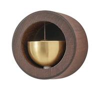 Carillon de porte pour commerçant, sonnette magnétique en bois avec cloche en laiton | Sonnette de porte rustique avec son agréable pour maison, café, chambre, studio | Sonnette magnétique pour