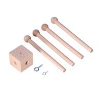 Carillon de vent en bois, Culture d'attention sûre Baby Crib mobile, Balcon de mur artisanal créatif Accessoires de cloche de jouets pour décoration de plafond