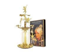 Carillon des anges doré avec 4 bougies