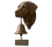 Carillon D'ouverture De Porte - Sonnette Vintage, Carillon Animal en Résine | Cloche D'entrée Décorative Forme Chien, Murale Rustique Gong, Suspension Porche, Cloche La Rétro